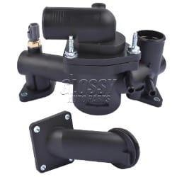 AP03 Thermostat Housing Assembly + Water Outlet for Jaguar S-Type XJ8 XJR 4.2L 2003-2005 AJ89485,AJ87947