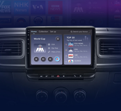 Radio pentru Renault Master, Nissan NV400 și Opel Movano 2009 - 2021 multimedia 2-DIN Android Auto