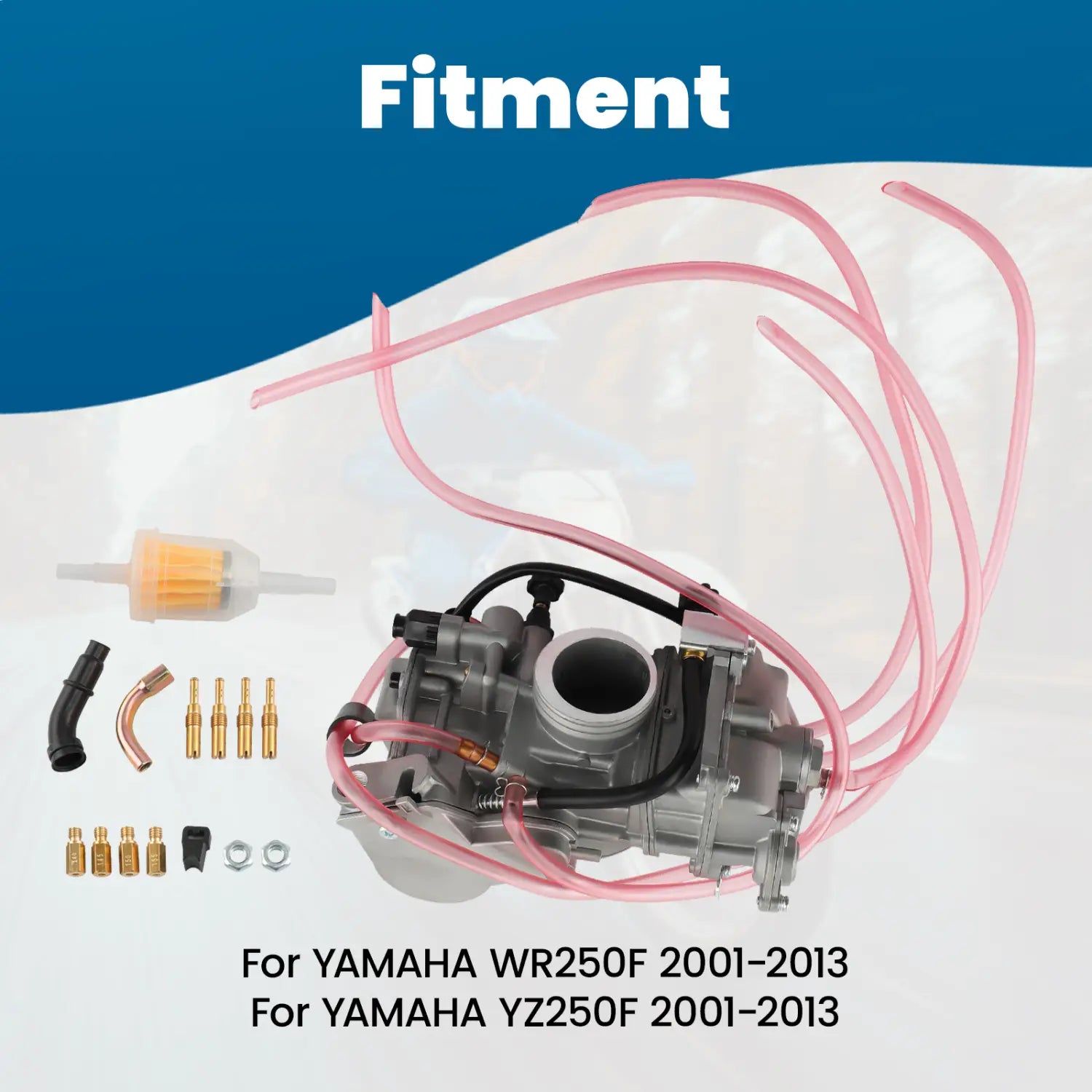 38mm Carburetor for Yamaha 250F WR250 WR250F YZ250F 2001-2013 5XC-14101-G0-00