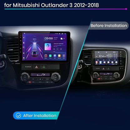 Raidió do Mitsubishi Outlander 3 ó 2012 - 2018 AI Voice Android Auto CarPlay Compatible