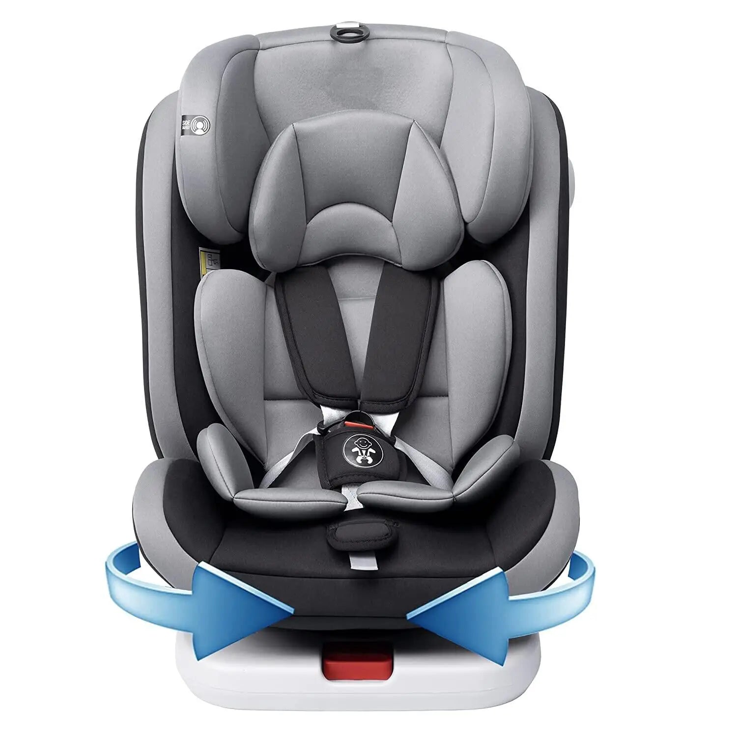 AP01 Fotelik Samochodowy Dziecięcy Isofix 360 Stopni Obrotowy 5 Punktowy 9 36Kg