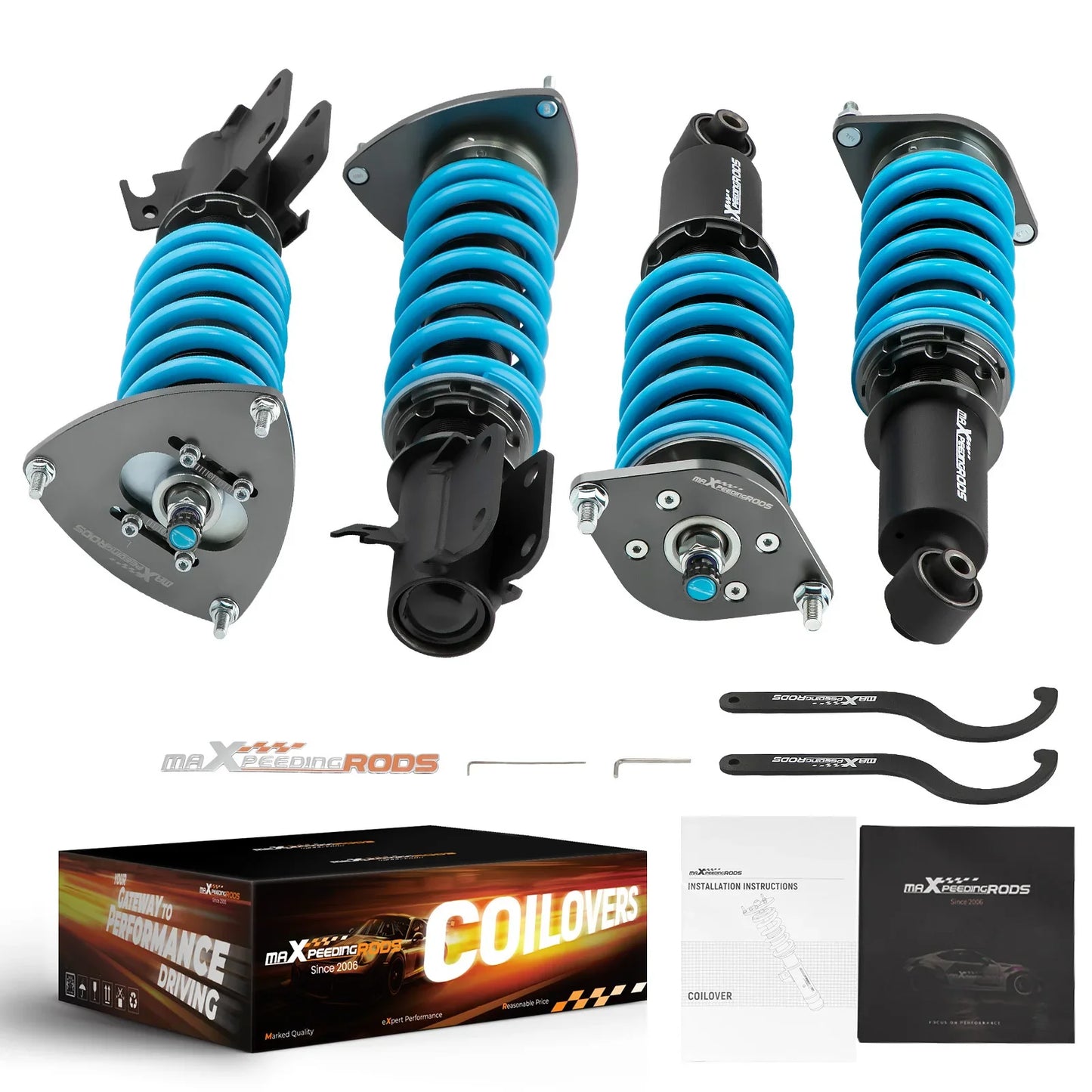 MaXpeedingrods T6 Adjustable Coilovers Suspension For Subaru Impreza WRX 2008-14