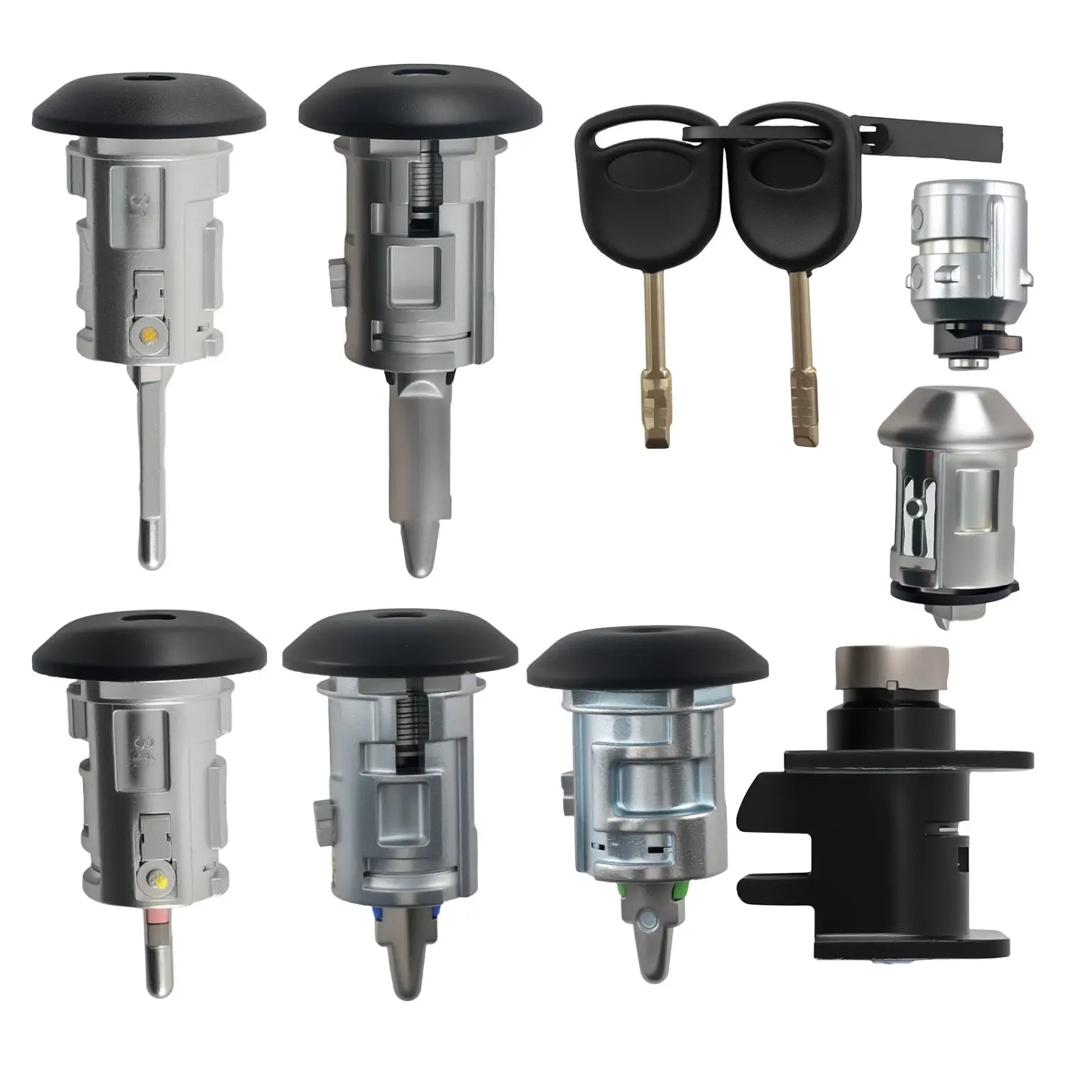 Ignition Switch Door Lock Bonnet Set with 2 Keys For Ford Transit Connect