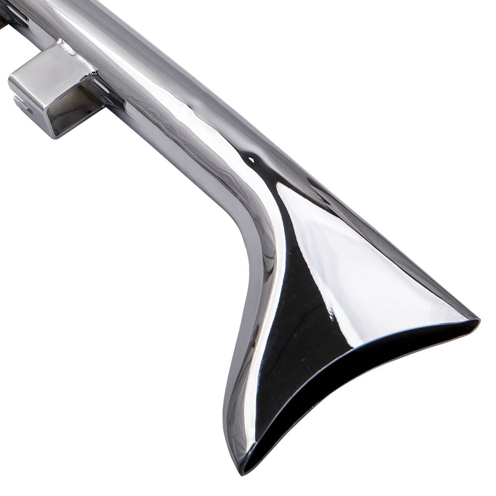 36’’ Chrome Fishtail Exhaust Pipe Slip Ons for Harley Touring Road King 1995-2016