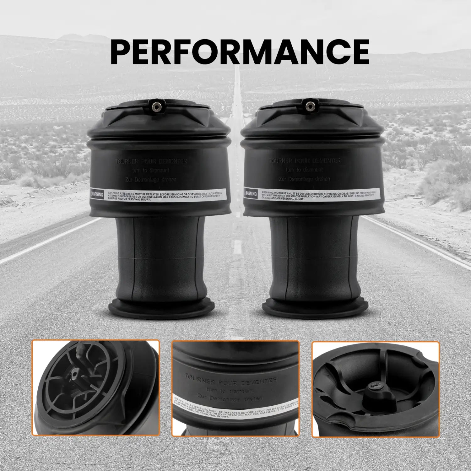 Rear Air Ride Suspension Spring Bags For Citroen C4 Picasso 5102GN 5102R8 Pair