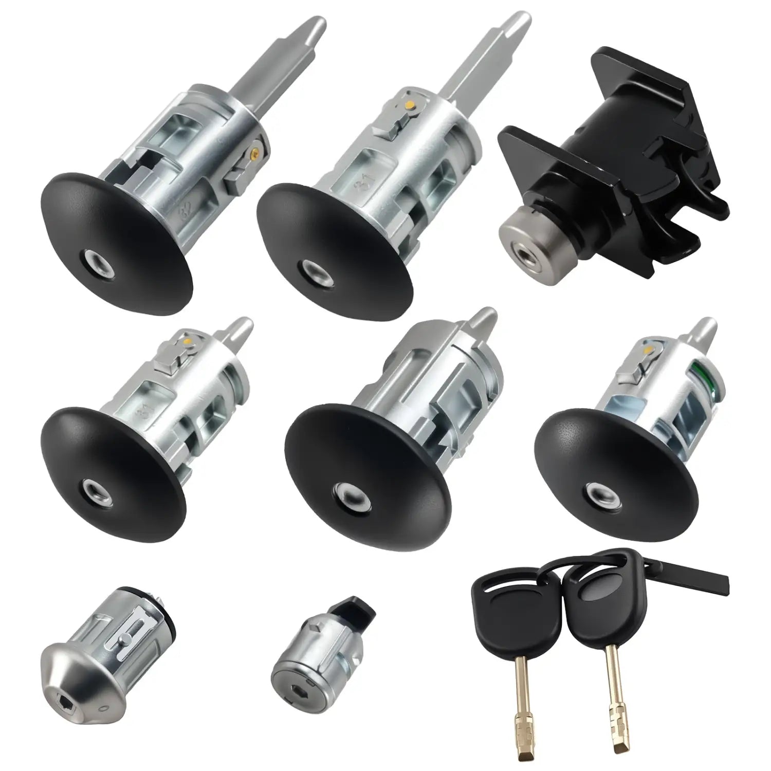 Ignition Switch Door Lock Bonnet Set with 2 Keys For Ford Transit Connect