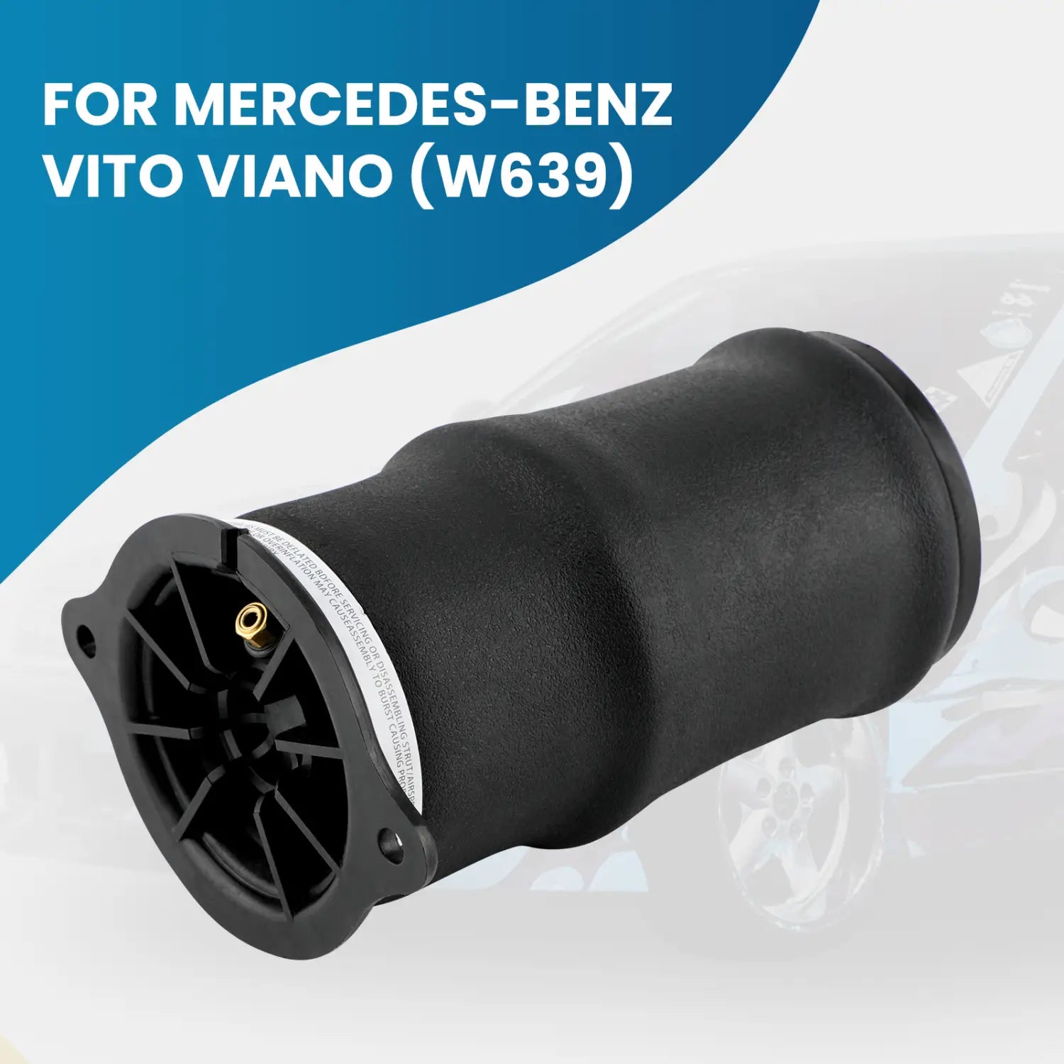 Pair Rear Air Spring Bag Suspension For Mercedes V Class Vito Bus W639 2003-2014