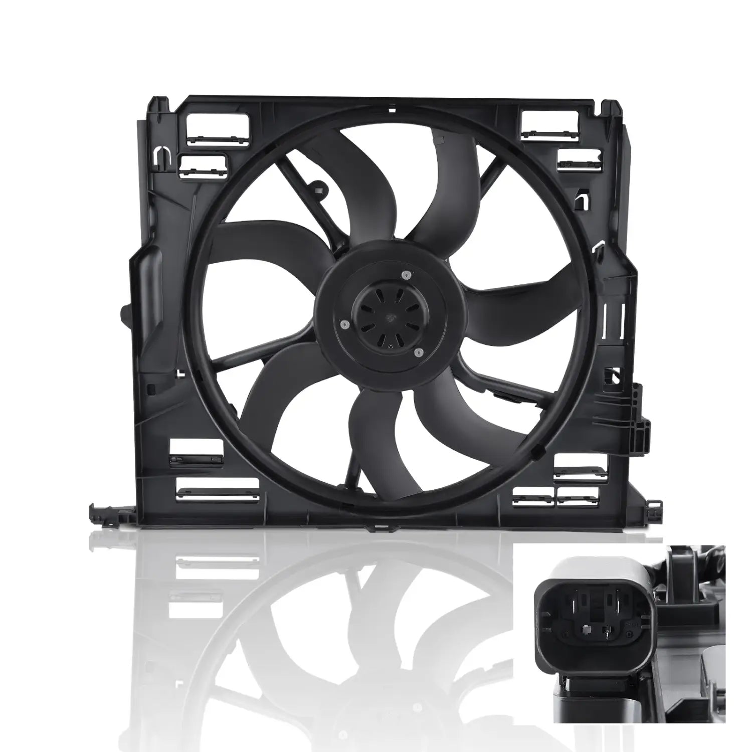 A/C Radiator Condenser Cooling Fan for BMW F10-13 09-15 17427599493 17428509741 3 Pin