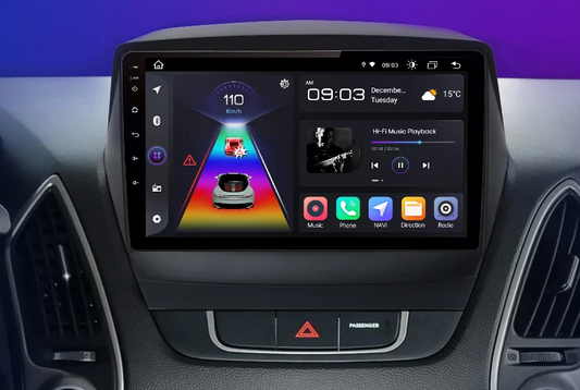 Radio voor Hyundai Tucson 2/ix35 van 2009 - 2015 – Draadloos CarPlay en Android Auto, multimediasysteem