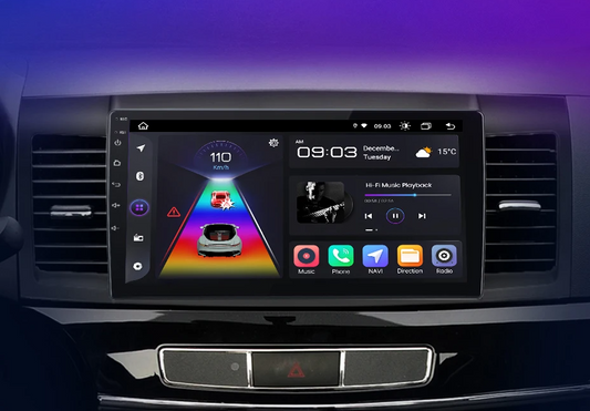 Radio voor Mitsubishi Lancer 2007 - 2013 – Draadloos CarPlay en Android Auto, intelligente systemen