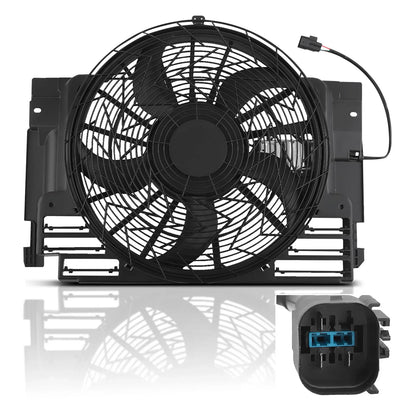 Ensemble de ventilateur de refroidissement de radiateur, pour BMW X5 2000-06 64546921381 621-213 64546919051