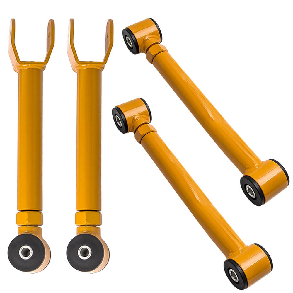 4Pcs Front Upper & Lower Adjustable Control Arm for Jeep Cherokee XJ 1986-2001 for Jeep Grand Cherokee 99-04