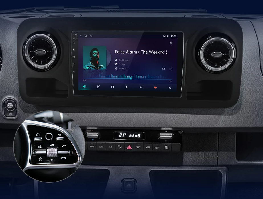 Radio per Mercedes-Benz Sprinter 2018 - 2022 – Multimedia GPS AI Voice 2-DIN con Android Auto e CarPlay