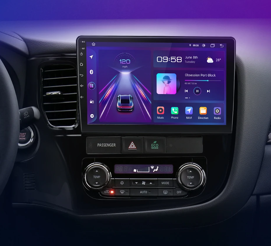 Raidió do Mitsubishi Outlander 3 ó 2012 - 2018 AI Voice Android Auto CarPlay Compatible