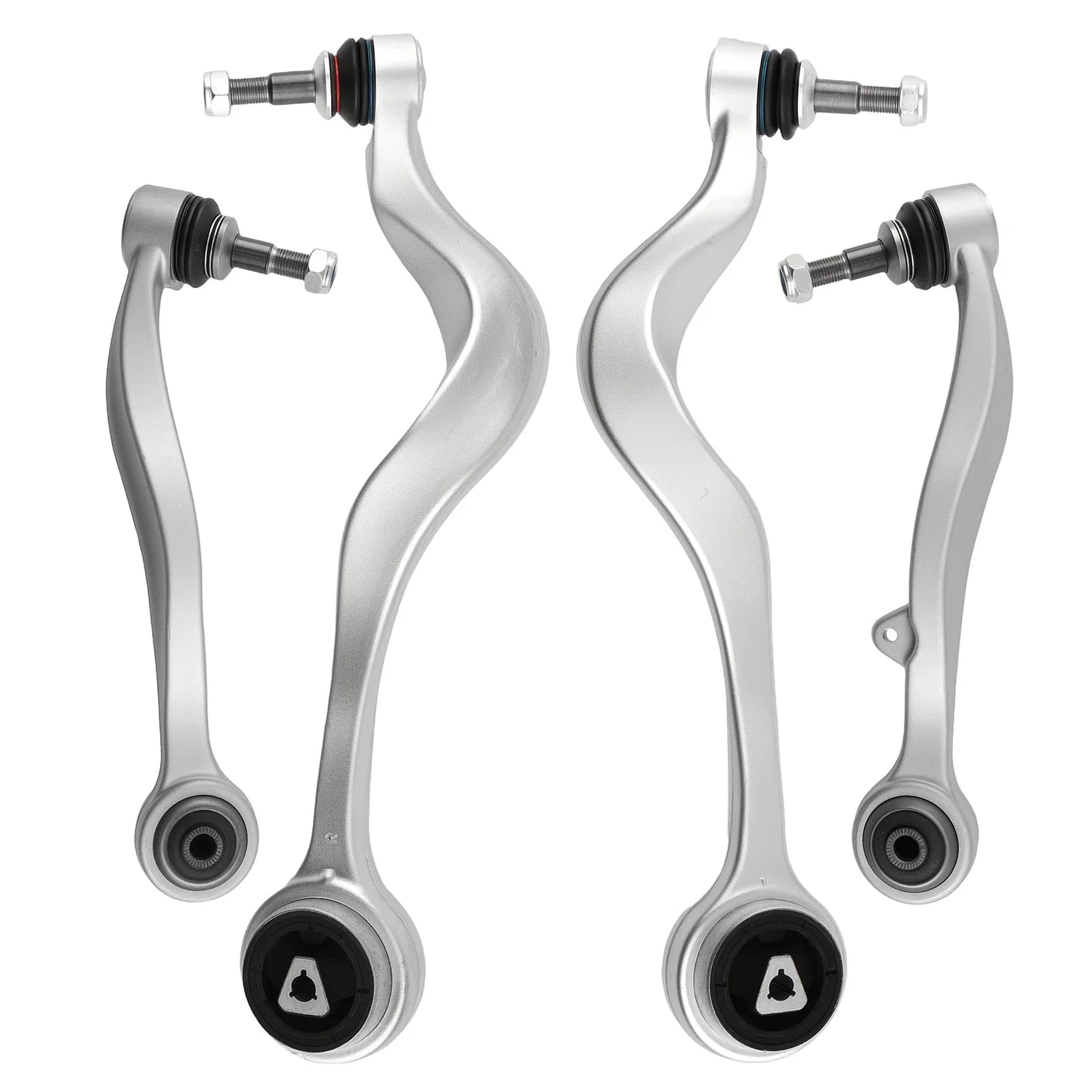 4X FRONT NEDRE AFHJÆDRING SÆT FOR BETJENINGSARME TIL BMW 5ER E60 TOURING E61