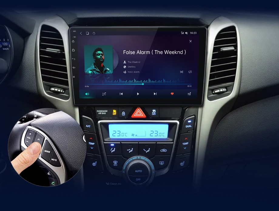 Radio para Hyundai i30/Elantra GT 2011 - 2017 con CarPlay Inalámbrico y Android Auto