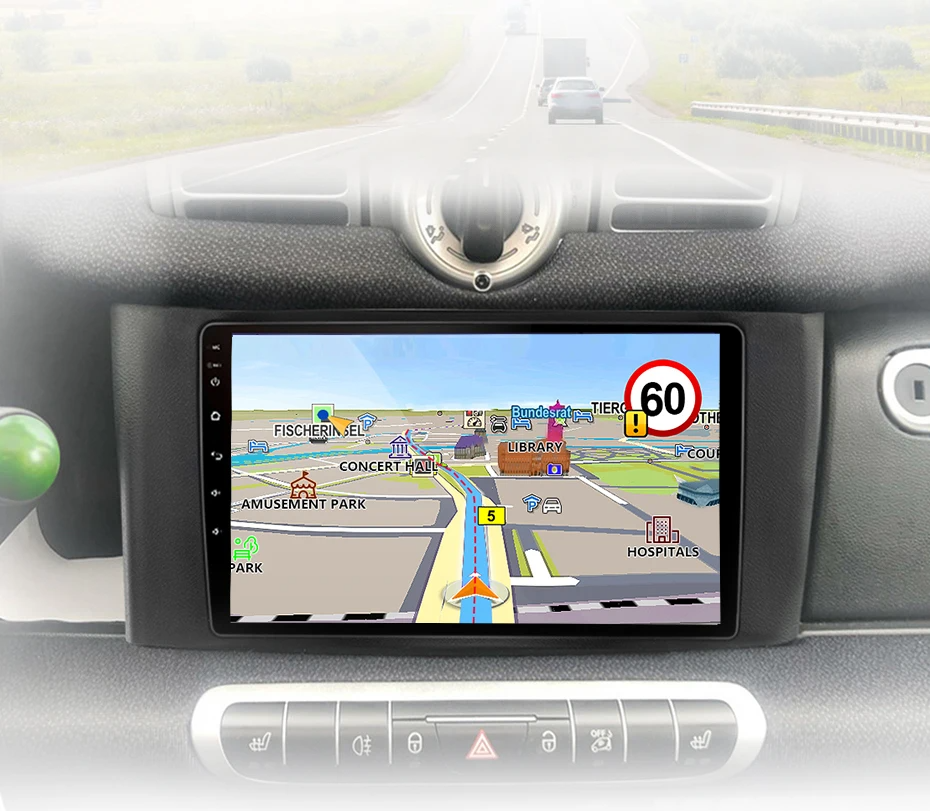 Radio voor Smart Fortwo 2011 - 2015 Draadloos CarPlay en Android Auto, intelligent systeem