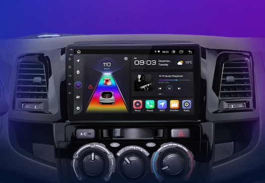 Radio dla Toyota Fortuner/Hilux Revo/Vigo 2007 - 2015 – Bezprzewodowy CarPlay i Android Auto