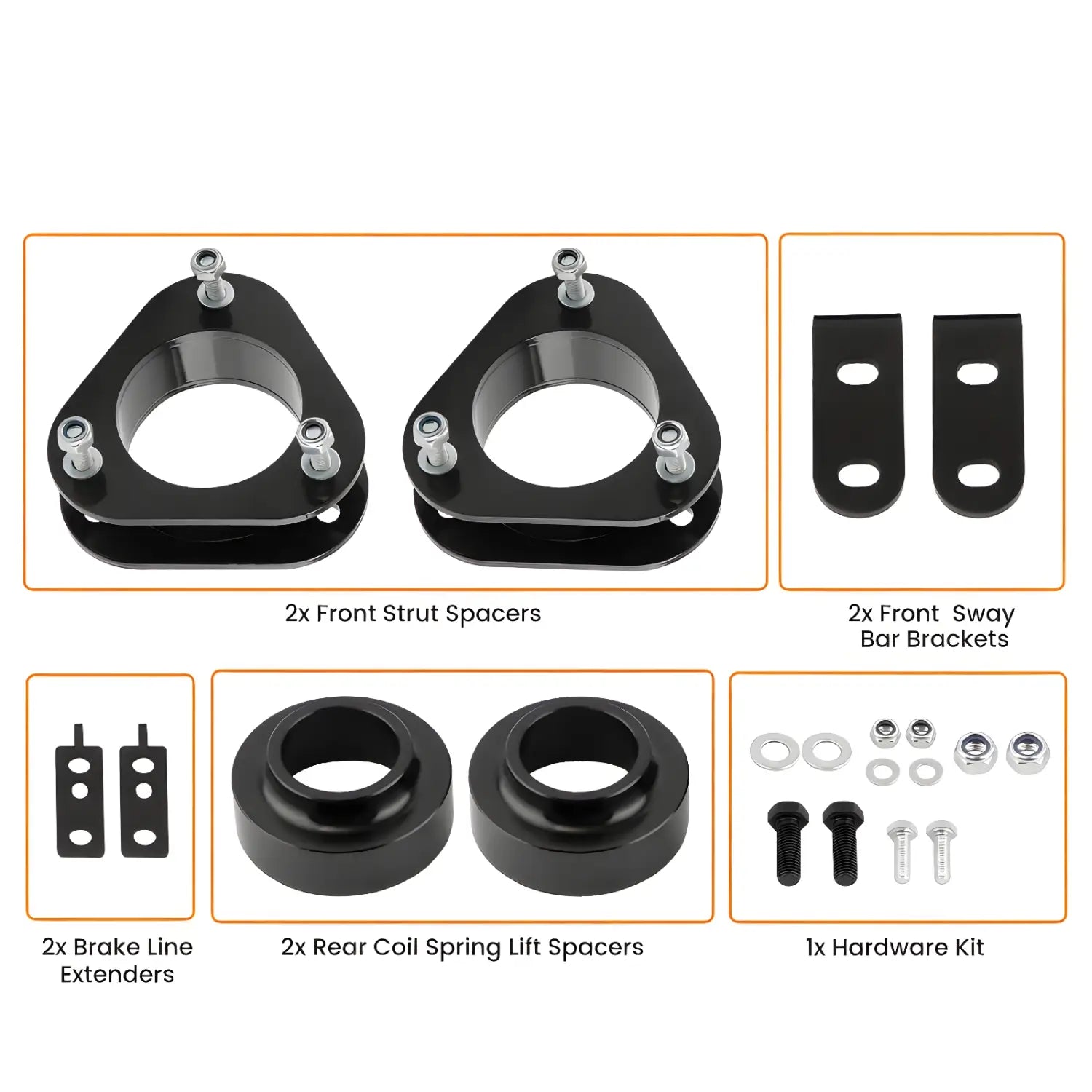 Front 2’’ Rear 1.5’’ Full Leveling Lift Kit w/ Spacers For Toyota RAV4 2006-2018