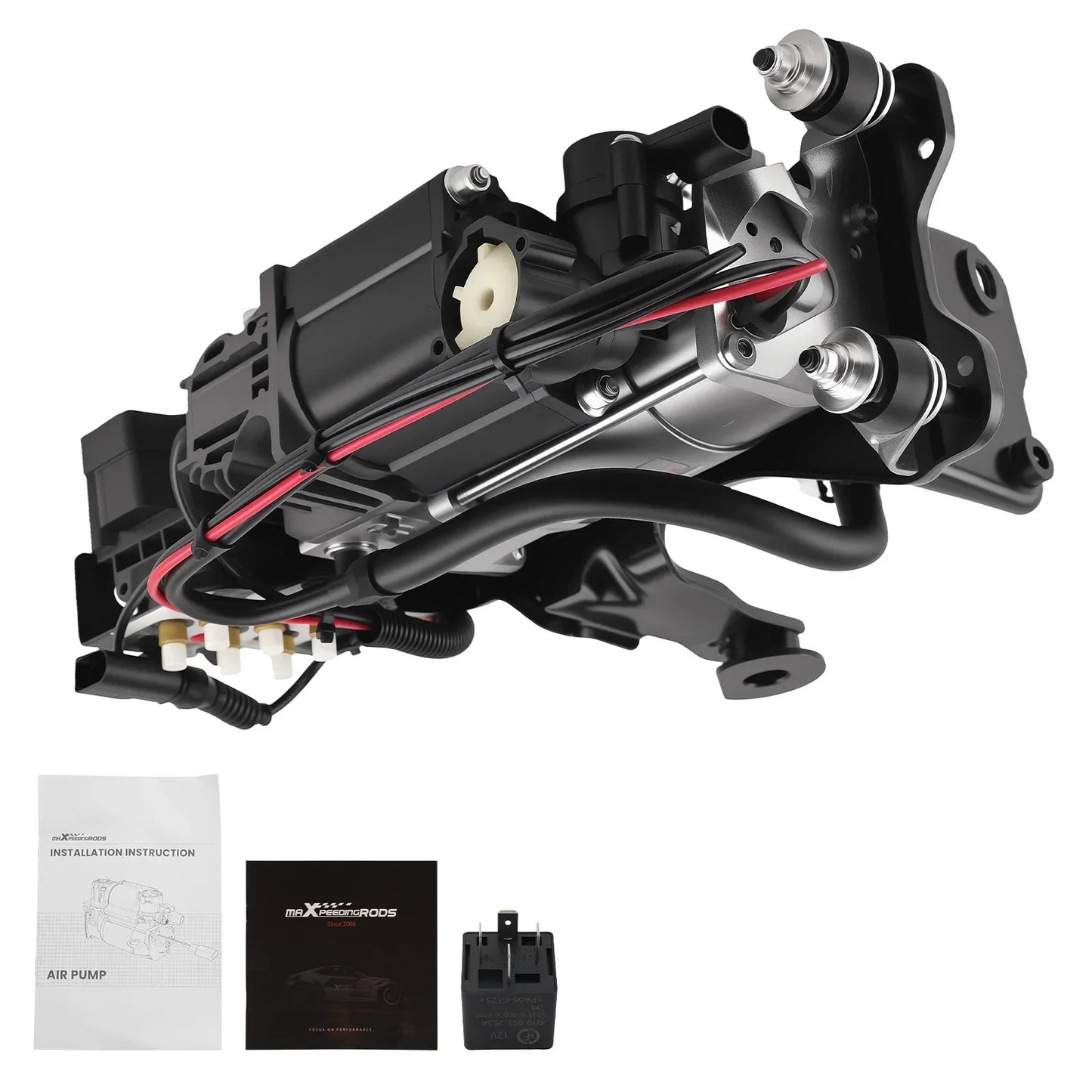 Airmatic fjädringskompressor + ventilblock för Audi A6 C6 4F Allroad 4F0616006