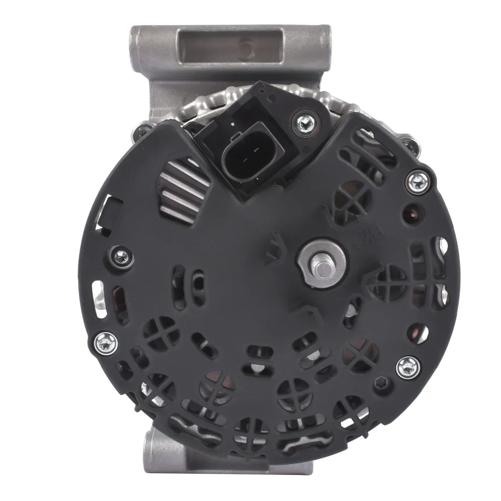 Czarno-srebrny alternator ap03 z kołem rozłączającym ccw rotation do volvo s60 z wentylowaną obudową i śrubami