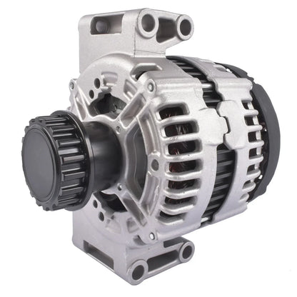 Alternator ap03 z kołem rozłączającym ccw rotation srebrny aluminium czarny plastikowy wentylowany do volvo s60