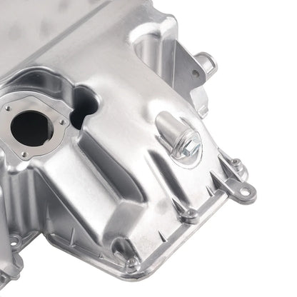 Aluminiowa miska olejowa do vw polo 6r1 03p103602a z chromowanym wykończeniem i precyzyjnie frezowanymi powierzchniami