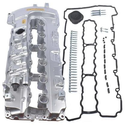 Ap03 aluminiowa pokrywa zaworu silnika turbo silver z gwintowanymi otworami i akcesoriami do bmw n54