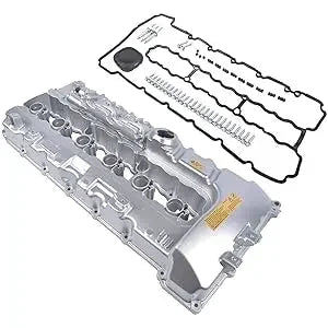 Aluminiowa pokrywa zaworu silnika turbo bmw n54 srebrna zintegrowana uszczelka i gumowe uszczelniacze