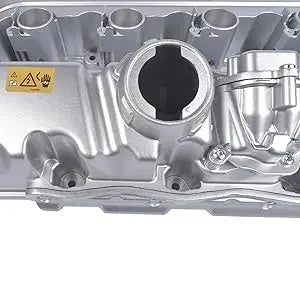 Srebrna aluminiowa pokrywa zaworu silnika turbo z machined surfaces i zintegrowanymi śrubami dla bmw n54