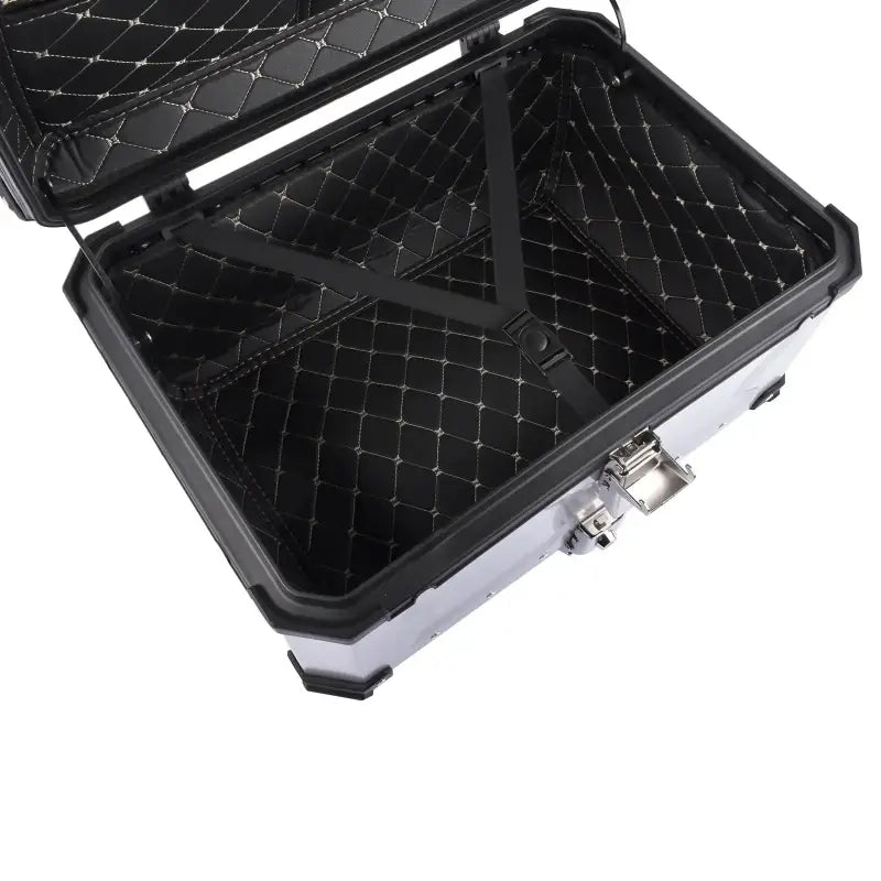 65L Aluminiowa Wodoszczelna Skrzynka Motocyklowa z Zamek Bezpieczeństwa Srebrna