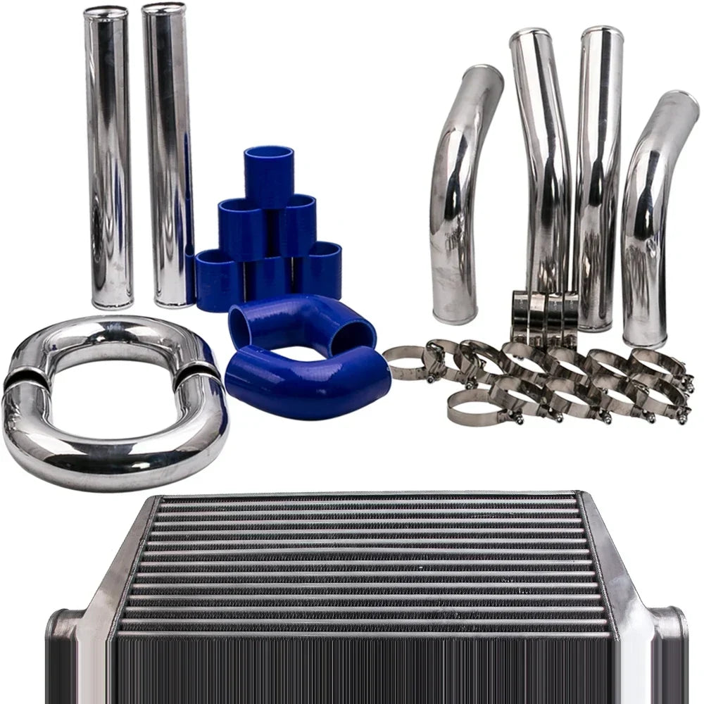 600x300x76 2.5" Интеркулерна тръба ALLOY UNIVERSAL TURBO HARD PIPE 3" Дебелина