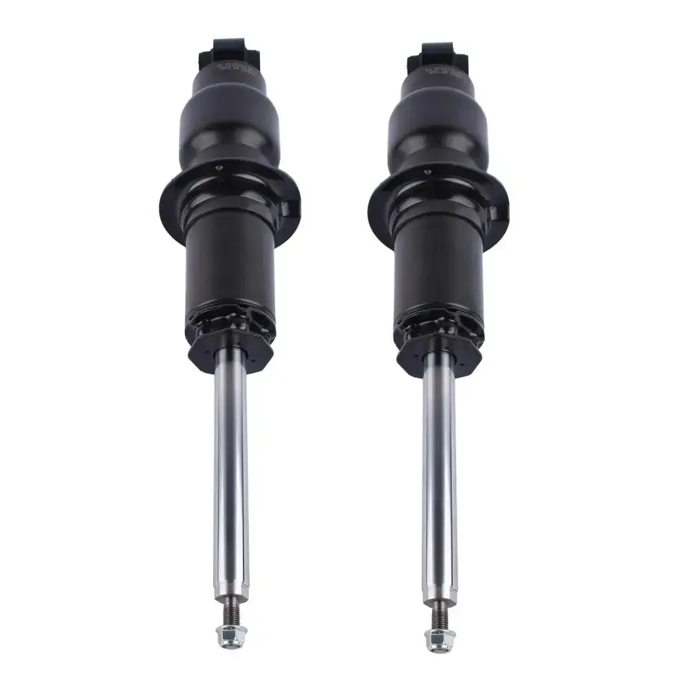 Czarno-chromowe amortyzatory tylne lewe i prawe z gwintowanymi końcami do subaru forester ej204 ej25