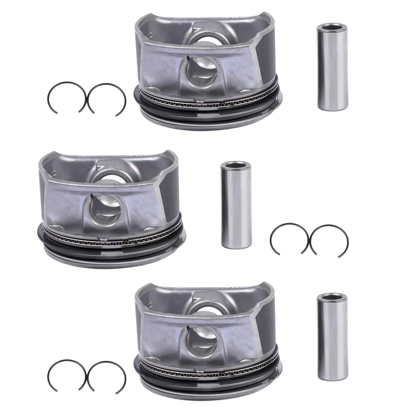 AP01 3x jeu de pistons et d'anneaux pour Seat Ibiza III Skoda Fabia VW Fox Polo 1.2 03D107065C