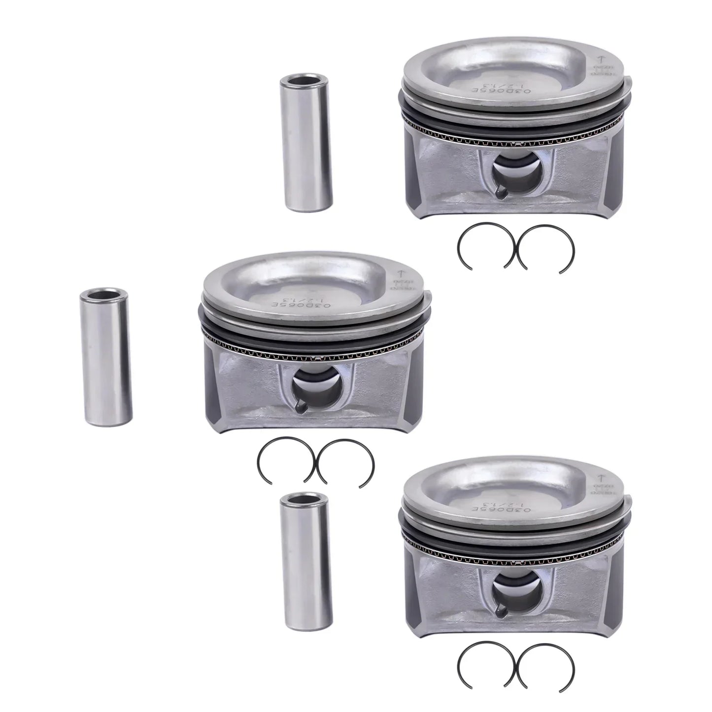 AP01 3x jeu de pistons et d'anneaux pour Seat Ibiza III Skoda Fabia VW Fox Polo 1.2 03D107065C
