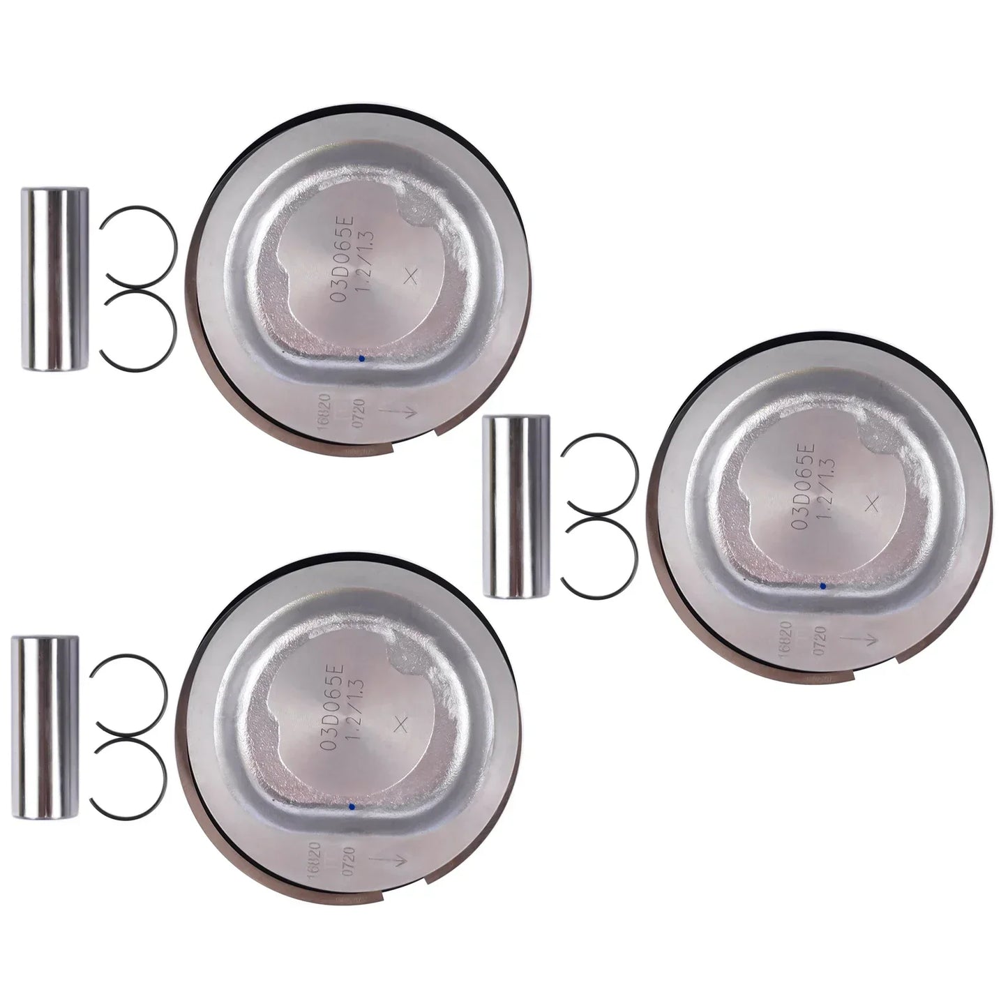 AP01 3x jeu de pistons et d'anneaux pour Seat Ibiza III Skoda Fabia VW Fox Polo 1.2 03D107065C