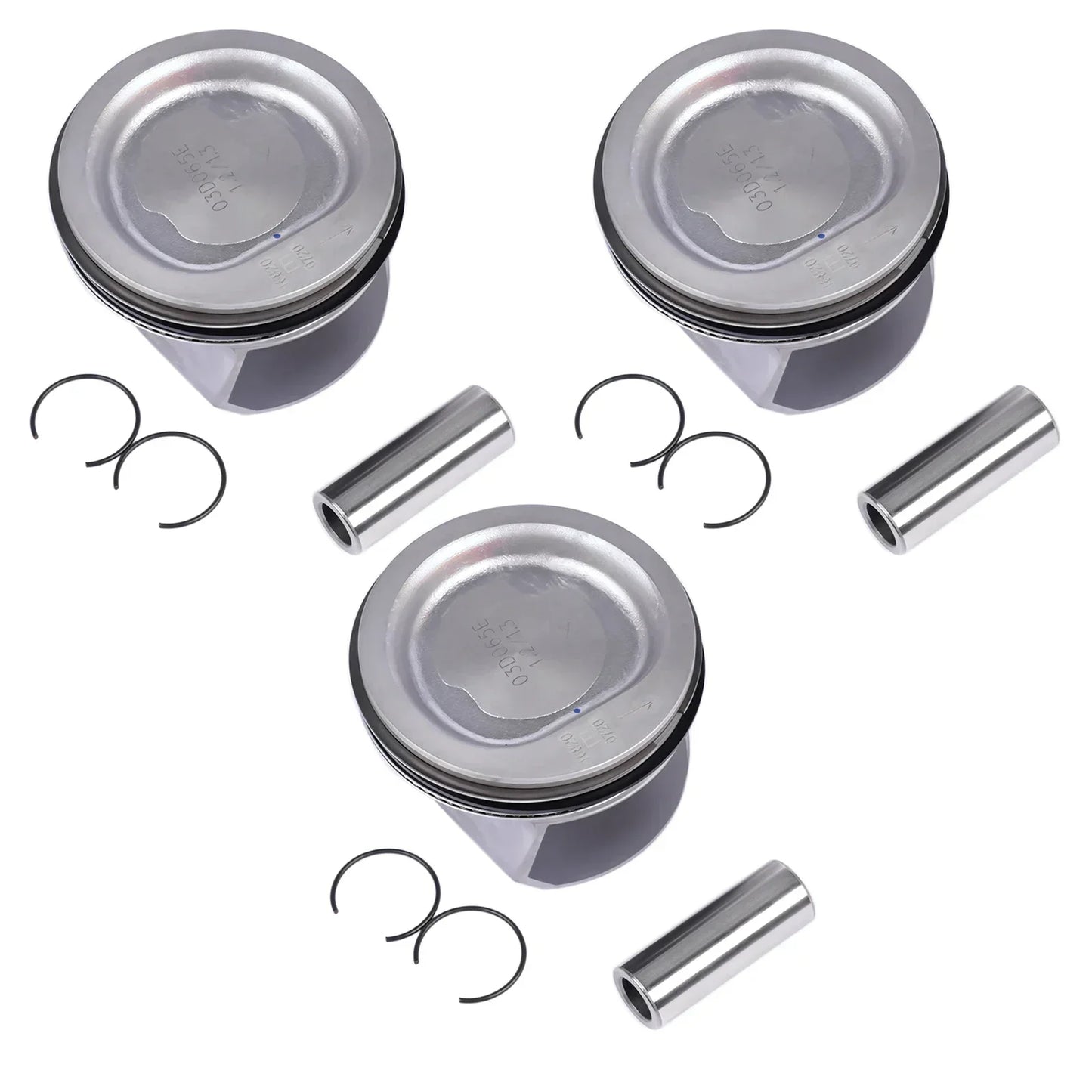 AP01 3x jeu de pistons et d'anneaux pour Seat Ibiza III Skoda Fabia VW Fox Polo 1.2 03D107065C