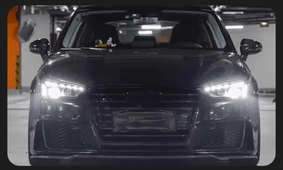 Stylizowane Lampy Przednie do Audi A3 LED z Projektorową Soczewką i DRL (2013-2016) A3 8V - Multigenus
