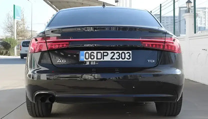 Lampy Tylne do Audi A6 C7 LED w Designie C8 z DRL, Dynamicznym Sygnałem, Hamulcem i Cofania (2012-2016) - Multigenus