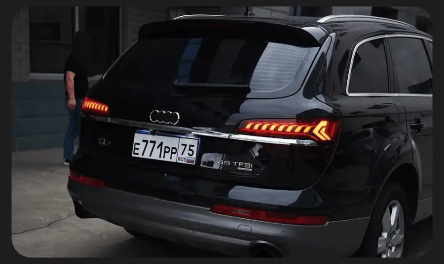 Lampy Tylne Audi Q7 2006 - 2015 Światła LED z DRL, Hamulcem i Sygnałem Cofania tył - Multigenus