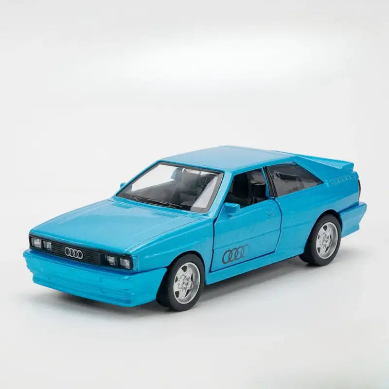 Audi Quattro 1980 1:36 – Metalowa Replika z Otwieranymi Drzwiami - Niebieski