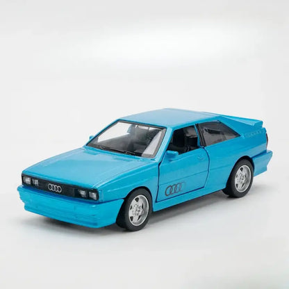 Audi Quattro 1980 1:36 – Metalowa Replika z Otwieranymi Drzwiami - Niebieski