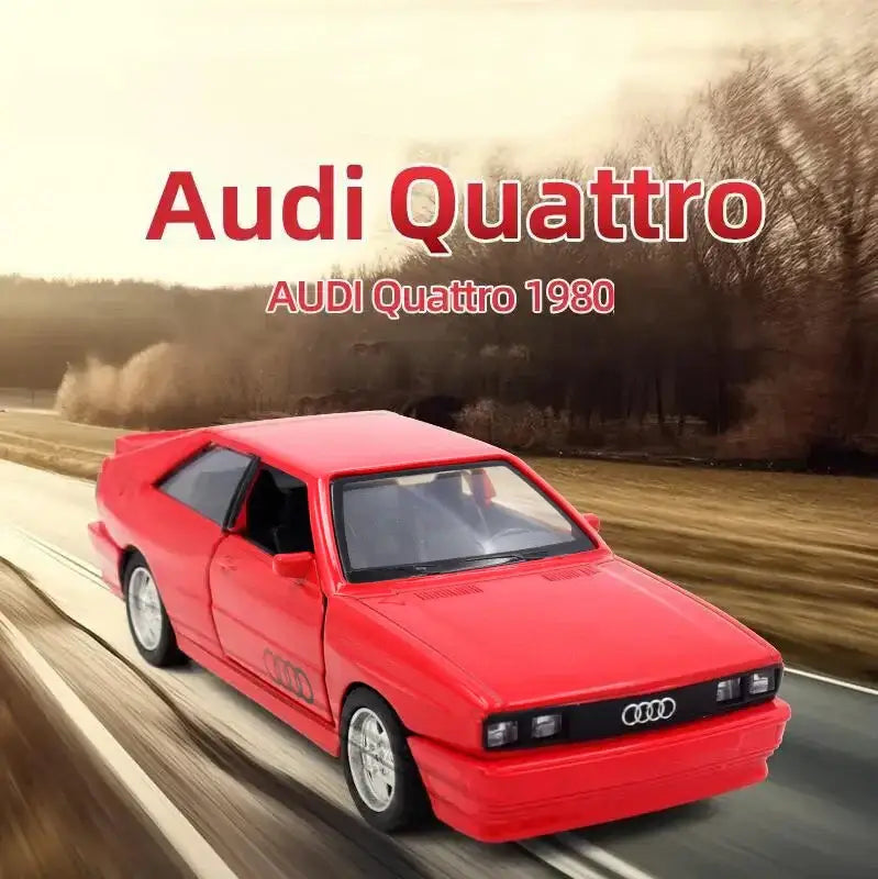 Audi Quattro 1980 1:36 – Metalowa Replika z Otwieranymi Drzwiami