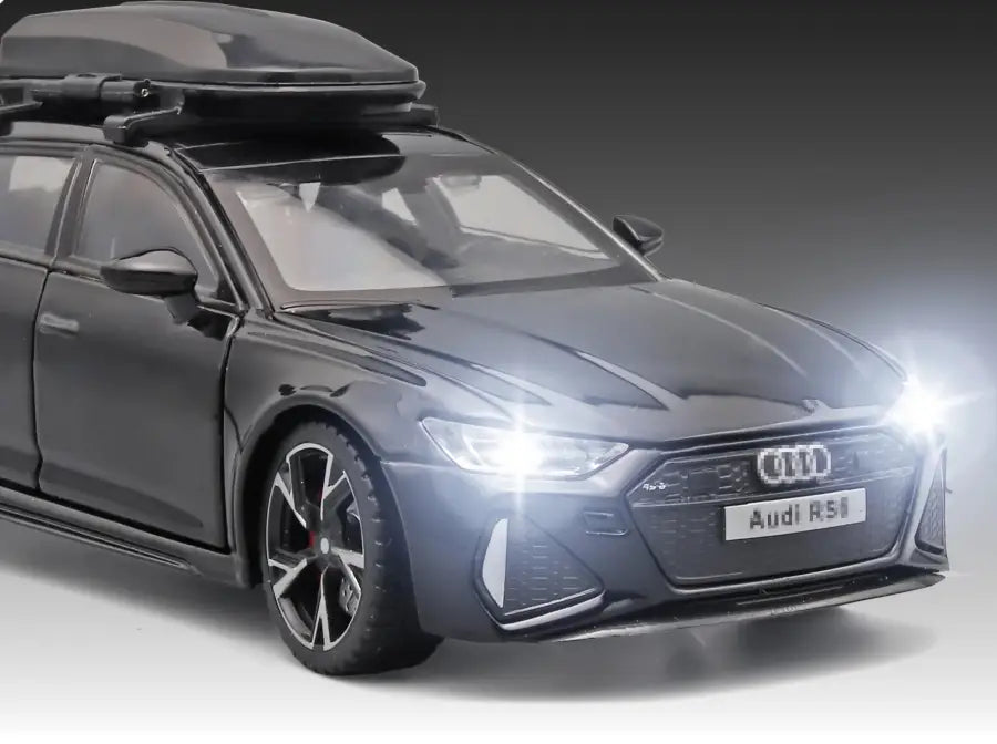 Audi RS6 1:32 – Metalowy Model Samochodu Black Edition Realistyczna Zabawka Kolekcjonerska