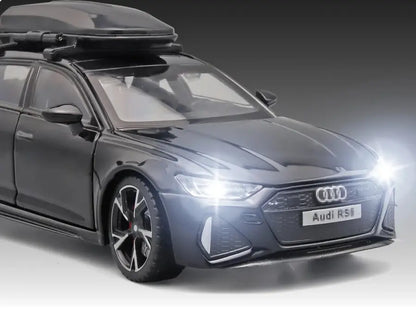 Audi RS6 1:32 – Metalowy Model Samochodu Black Edition Realistyczna Zabawka Kolekcjonerska