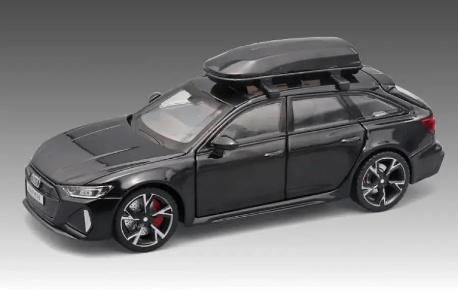 Audi RS6 1:32 – Metalowy Model Samochodu Black Edition Realistyczna Zabawka Kolekcjonerska