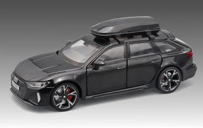 Audi RS6 1:32 – Metalowy Model Samochodu Black Edition Realistyczna Zabawka Kolekcjonerska