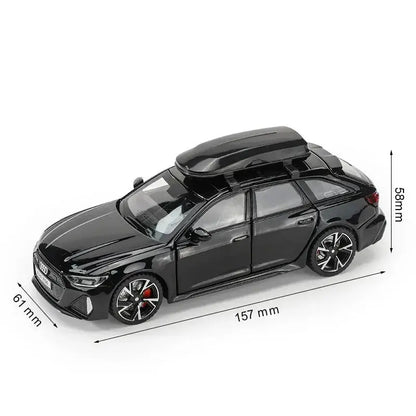 Audi RS6 1:32 – Metalowy Model Samochodu Black Edition Realistyczna Zabawka Kolekcjonerska