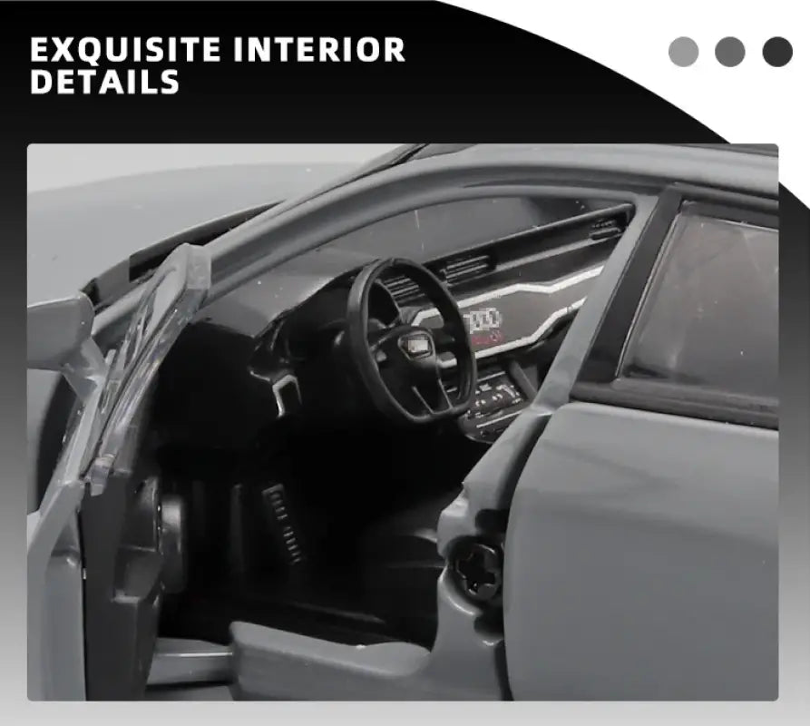 Audi RS6 1:32 – Metalowy Model Samochodu Black Edition Realistyczna Zabawka Kolekcjonerska