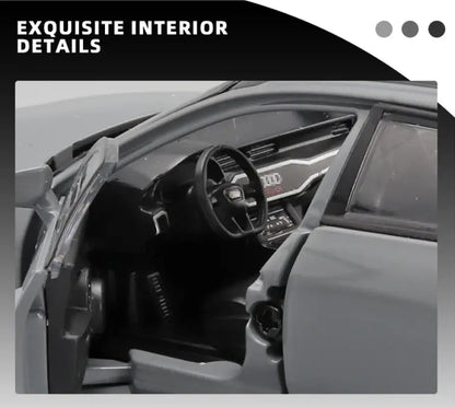 Audi RS6 1:32 – Metalowy Model Samochodu Black Edition Realistyczna Zabawka Kolekcjonerska